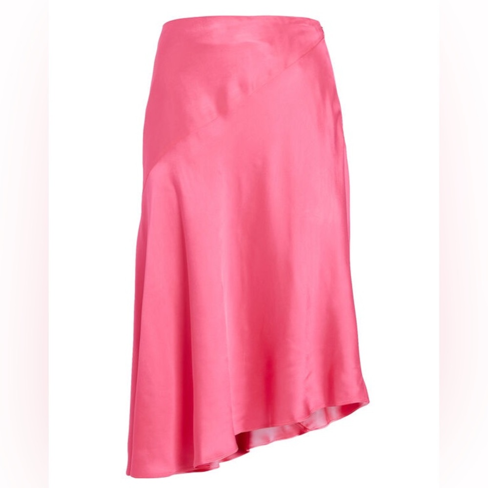 HELMUT LANG Asymmetric satin skirt sz 6